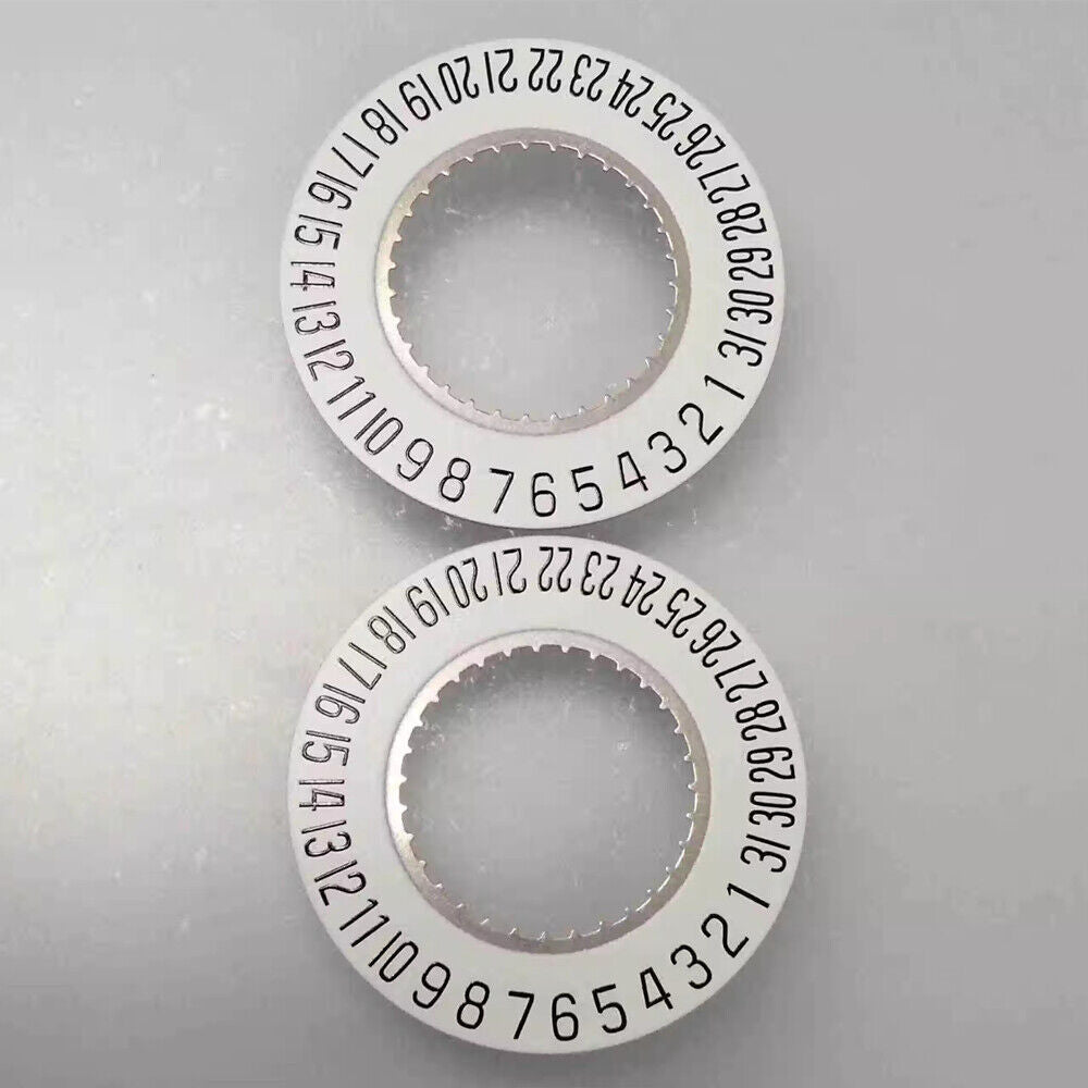 White date disk wheel with date at 6 o'clock for ETA F05.111 watch movement, precision fit.