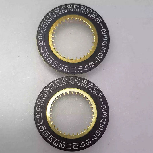 Black Date Disk Wheel Date Wheel Date At 3 for Ronda 705 Quartz Watch Movement