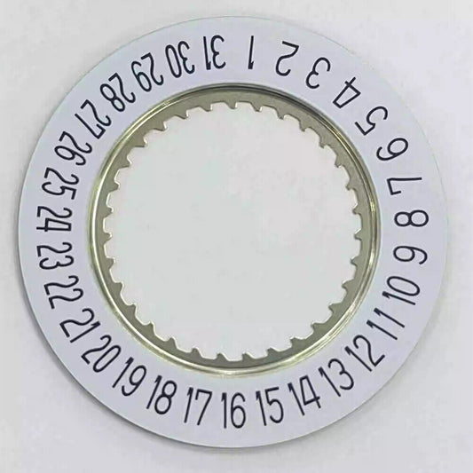 White Date Disk Wheel Date Wheel Date At 6 Fit for Ronda 5040D 5030D Movement