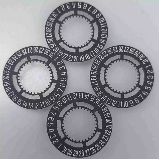Genuine Swiss Black Date Disk Wheel Date Wheel Date At 6 for Ronda 715 Movement