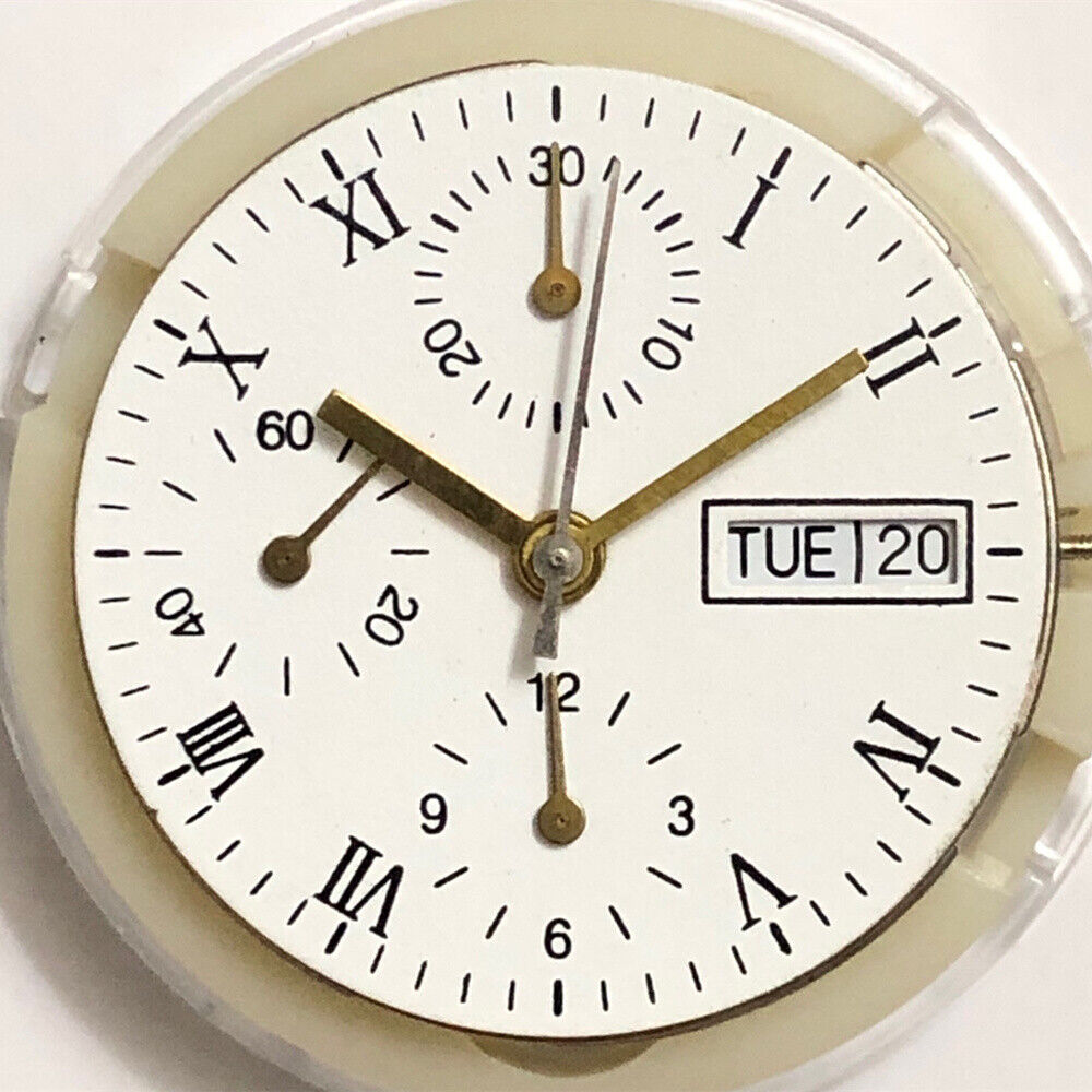 New China SHANGHAI 7750 watch accessory with automatic mechanical movement and day-date display