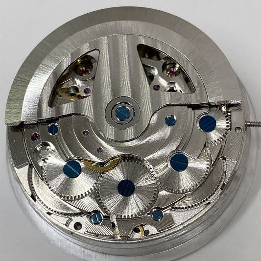 SHANGHAI Multifunktionales automatisches mechanisches Uhrwerk Doppelte bloße Balance@12