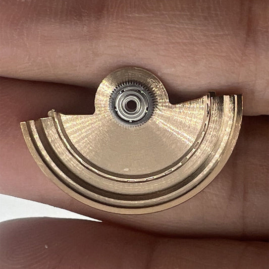 Masse oscillante sculptée en or rose avec motif vagues de mer pour mouvement Miyota NH35 NH36