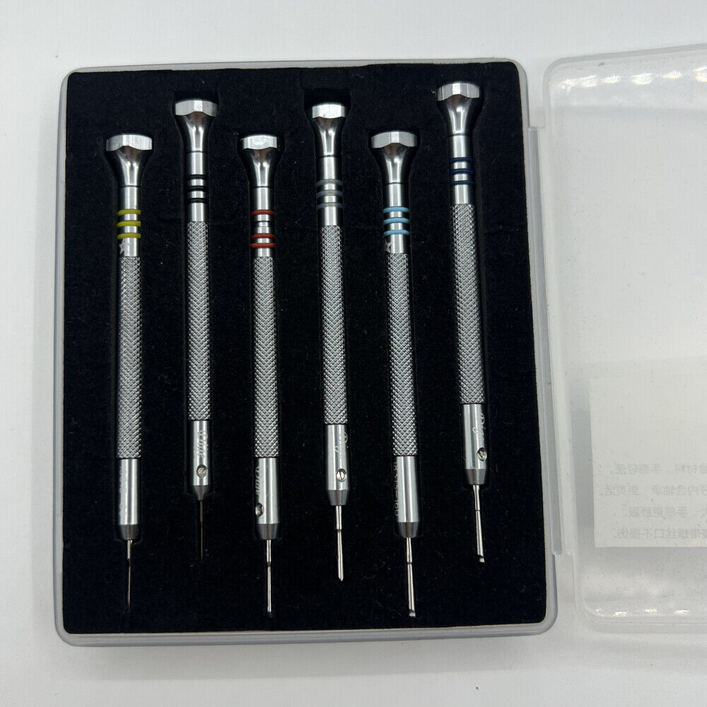 כלי לכיוון רצועת שעון מפלדת אל-חלד ב-6 גדלים מברג לשעון