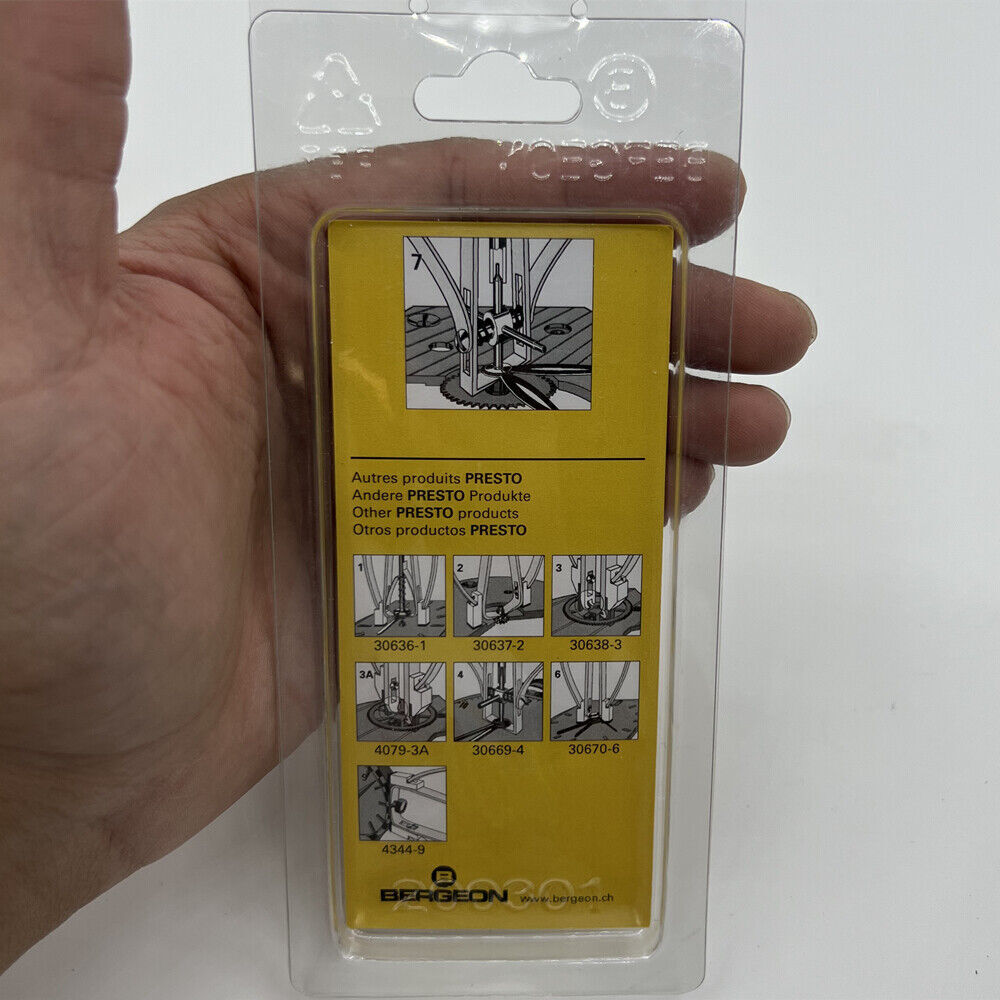 Bergeon 30671-7 כלי להסרת מחוגי שעון Presto לוחות קעורים עצירה