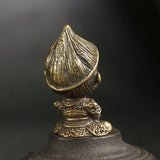 Solid Copper Sun WuKong Trinket Vintage Hand Carved Bronze Model Figurines
