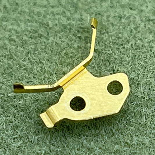 Positive electrode battery clip for ETA802.002 watch movement, durable replacement part.