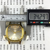 Shanghai Manual Mechanical Watch Golden Nail Light Brown Dial Octagonal Case
