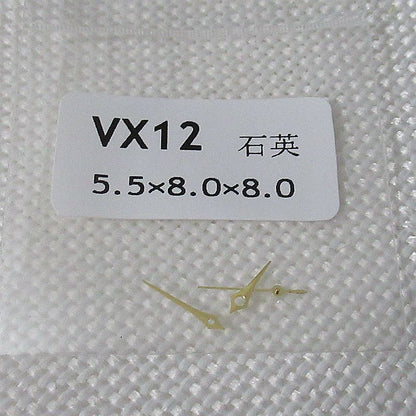 5,5 x 8 x 8 mm silberne/goldene/roségoldene Uhrzeiger für das Hattori Epson VX12-Uhrwerk