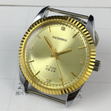 37mm Shanghai Manual Mechanical Watch Golden Nail Round Golden Case Golden Dial
