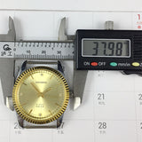 37mm Shanghai Manual Mechanical Watch Golden Nail Round Golden Case Golden Dial