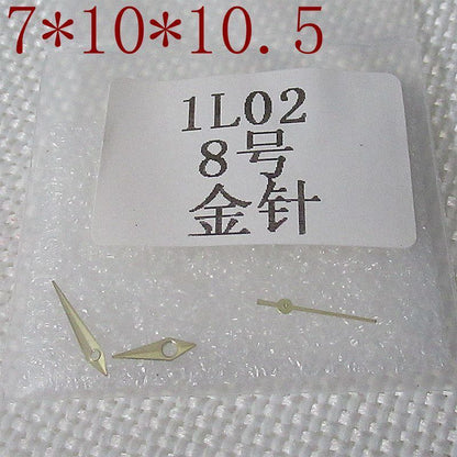 7 x 10 x 10,5 mm goldene/roségoldene Uhrzeiger in Pfeilform für Miyota 1L02-Uhrwerk