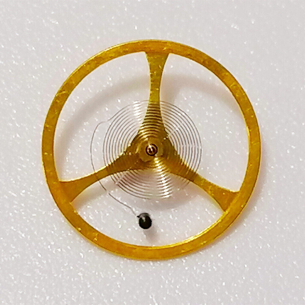 Complete balance wheel with hairspring for Tianjin Seagull T16 ST16 watch movement, precision part.