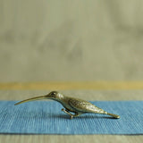 Solid Copper Woodpecker Trinket Hand Carved Bronze Model Figurines