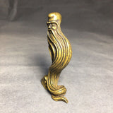 Solid Copper The God of Longevity Trinket Hand Carved Bronze Model Figurines