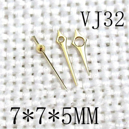 7x7x5mm spitze goldene 3-Zeiger-Uhrzeiger für Hattori Epson VJ32-Uhrwerk