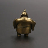 Solid Copper Taiyi Immortal Trinket Vintage Hand Carved Bronze Model Figurines