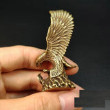 Solid Copper Great Eagle Trinket Hand Carved Bronze Model Figurines