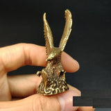 Solid Copper Great Eagle Trinket Hand Carved Bronze Model Figurines