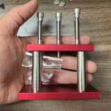 3 Heads Aluminum Watch Hands Fitting Setting Press Presser Plunger with 7 Dies