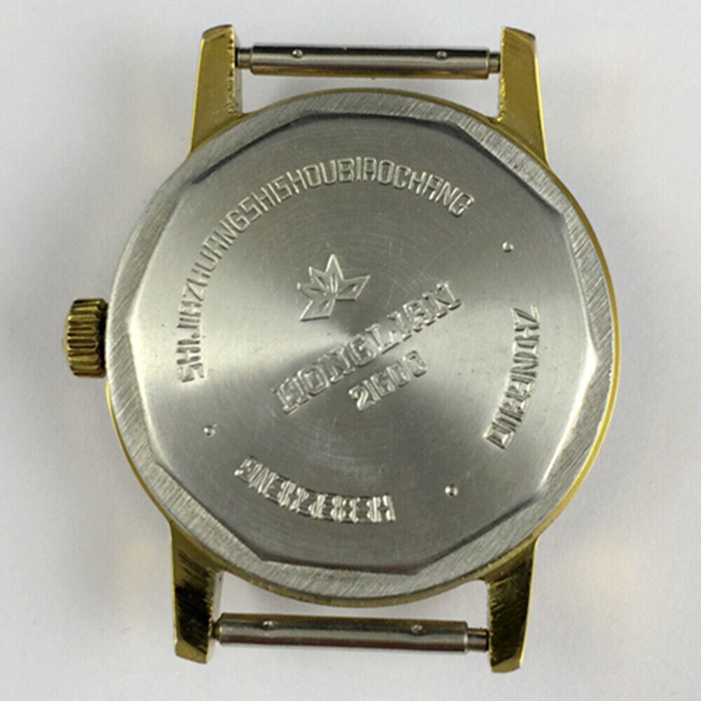 HONGLIAN 33mm manual mechanical watch featuring a single calendar and luminous hands in a classic design.