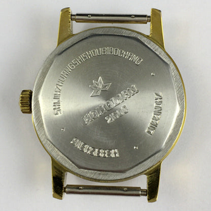 HONGLIAN 33mm manual mechanical watch featuring a single calendar and luminous hands in a classic design.