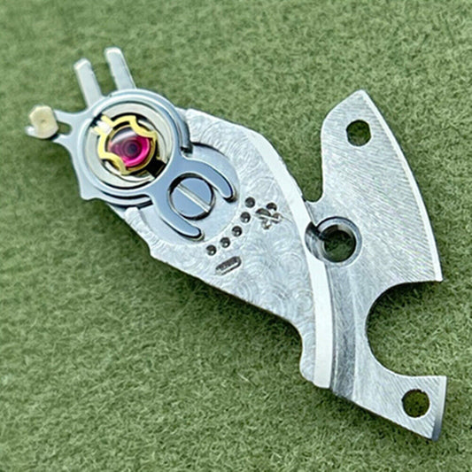 Watch Balance Wheel Splint for SA100 movement, precision repair part enhancing timekeeping accuracy.