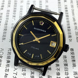 37mm Shanghai Manual Mechanical Watch Single Calendar Dodecagonal Black Case