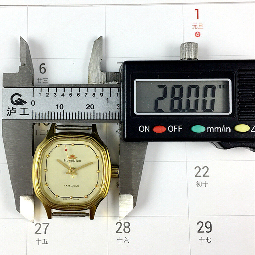 HONGLIAN 27mm elegant lady mechanical watch with golden nail markers and octagonal case, perfect for refined style.