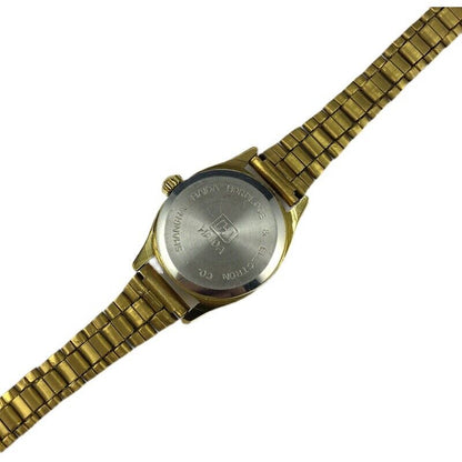 HAIDA 22mm Lady Watch with golden nail markers, manual mechanical movement, and gradient orange dial.