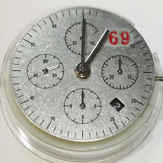 China Made 7750 Black Single Calendar Mechanical Movement Small Second@3@6@9