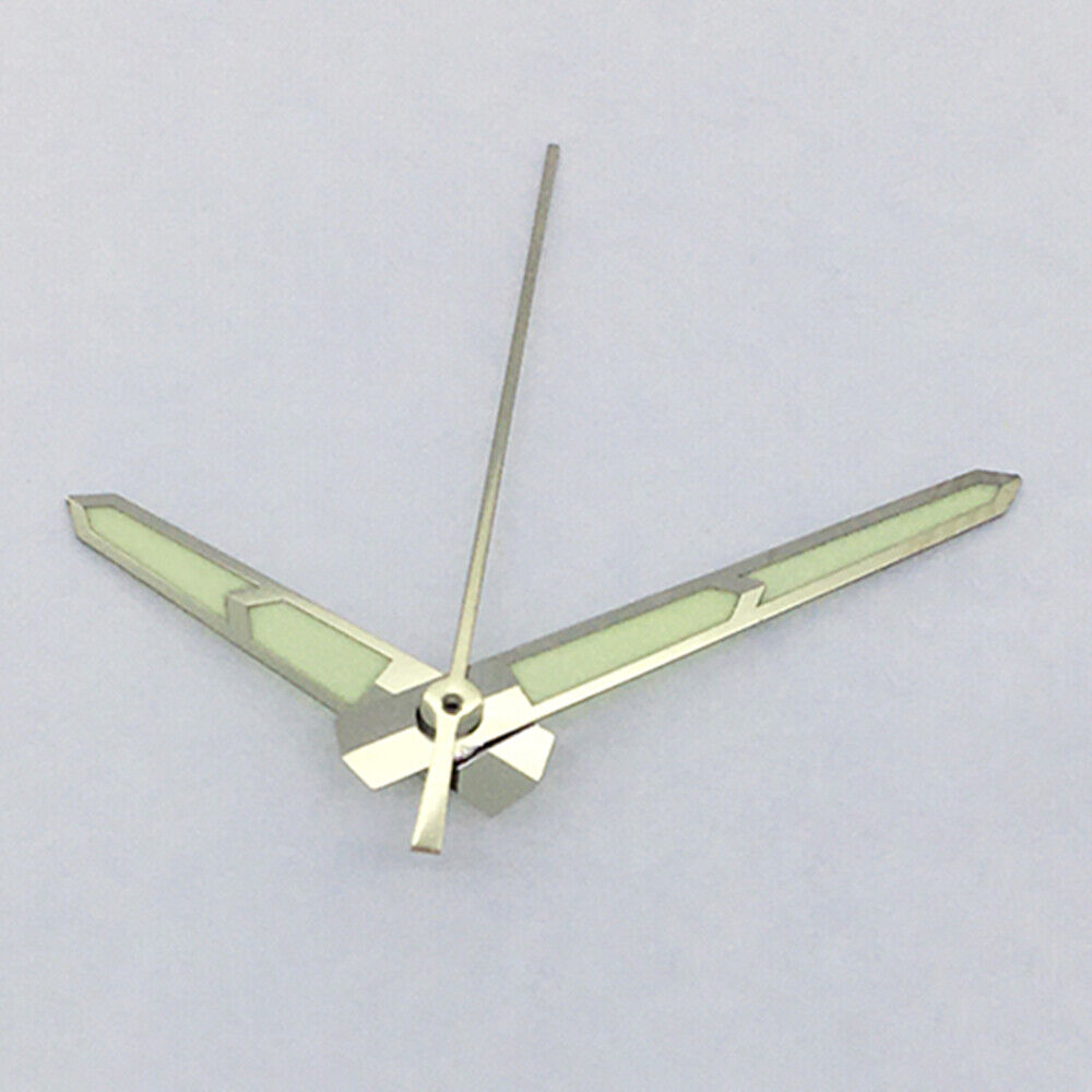Green luminous watch hands designed for China Made 8215/2813/Miyota 8N24 movement, perfect for precise time reading.