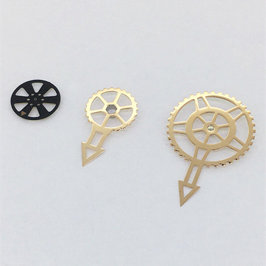 Rose gold NO Luminous 3 hands watch gears for Miyota 82S7 movement, precise replacement parts
