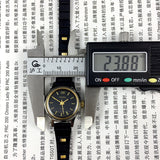 23mm HAIDA Manual Mechanical Lady Watch Golden Nail 17 Jews Black Dial 3 Hands
