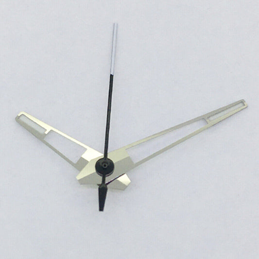 Green luminous watch hands with silver trim, compatible with China Made 8215/2813 Miyota 8N24 movements, enhancing readability.