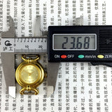 22mm Shanghai Manual Mechanical Lady Watch Golden Nail Round Golden Case