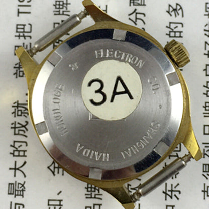 HAIDA 24mm ladies watch with manual mechanical movement, diamond-style markers, and gradient red dial.