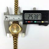 23mm HAIDA Manual Mechanical Lady Watch Golden Nail 17 Jews Gradient Brown Dial