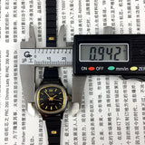 23mm HAIDA Manual Mechanical Lady Watch Golden Nail 17 Jews Black Dial 3 Hands
