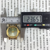 Shanghai Manual Mechanical Lady Watch Golden Nail 17 Jews Square Case Green Dial