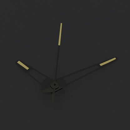 Yellow luminous watch hands with silver trim compatible with China Made 8215/2813 and Miyota 8N24 movements