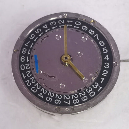 China Made Watch Automatic Mechanical Movement Black Dial Crown To Adjust Date