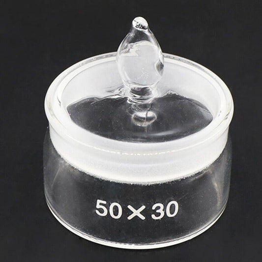 Brandneuer 50 x 30 mm Glasbecher für Alkohol/Benzin für Uhrenreparatur-Teile