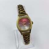 22mm HAIDA Manual Mechanical Lady Watch Golden Nail 17 Jews Gradient Pink Dial