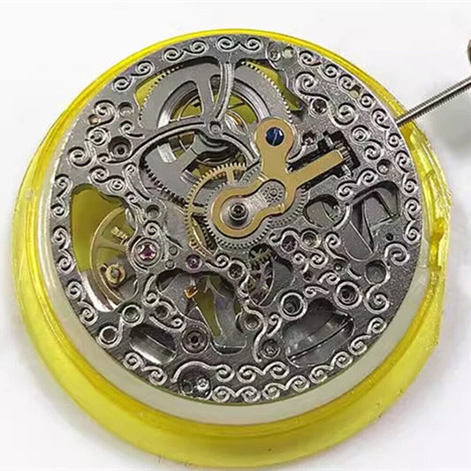 Mouvement mécanique automatique creux argenté Hangzhou 2189, fabriqué en Chine