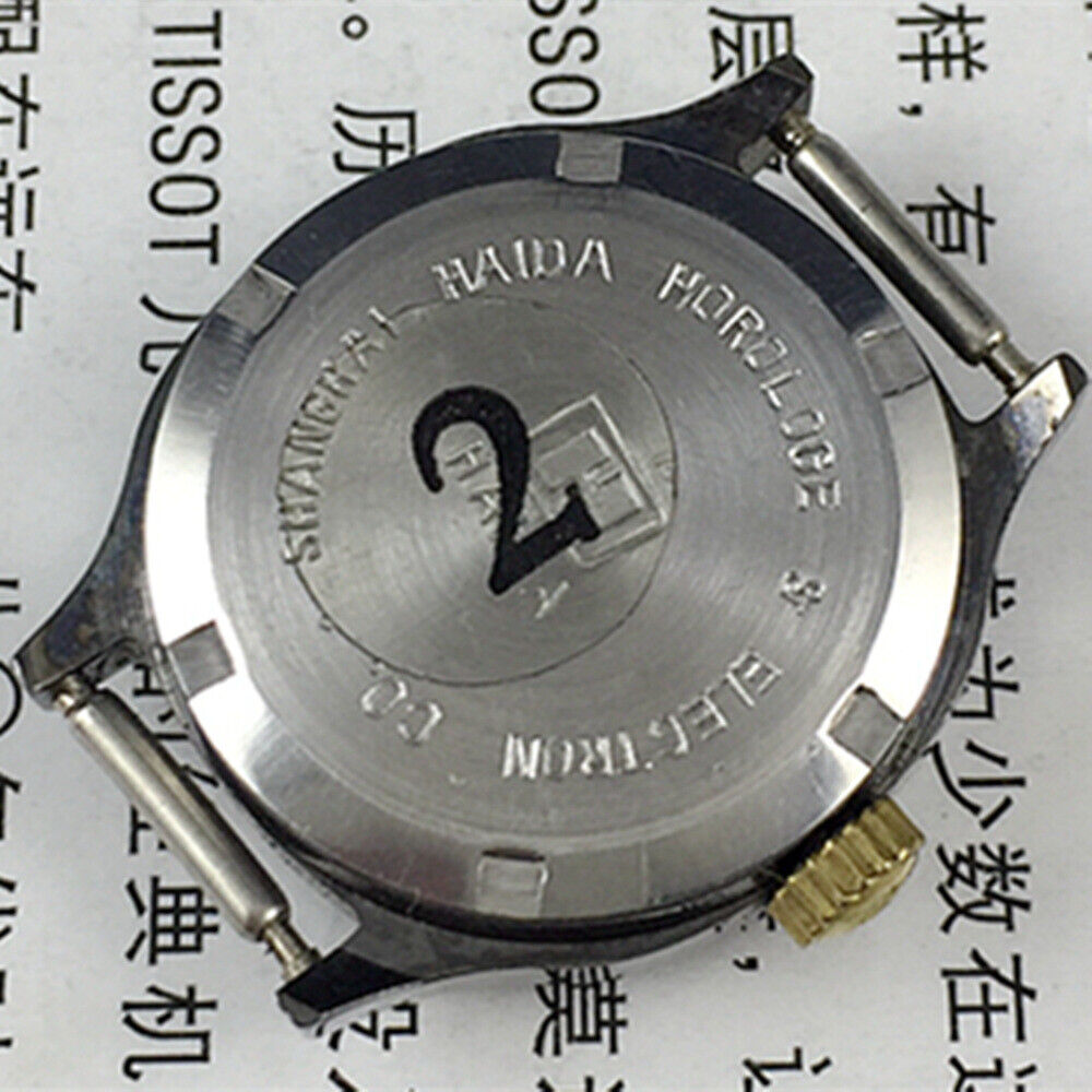 HAIDA manual mechanical lady watch with 17 jewels, square case, and imitation diamond for elegant style.