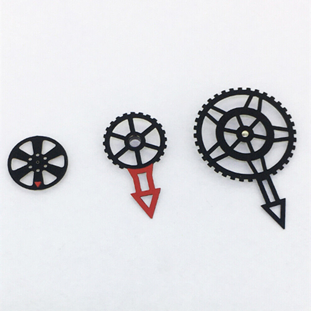 Luminous red second hand for Miyota 82S7 watch movement, gear type, precise timekeeping accessory.