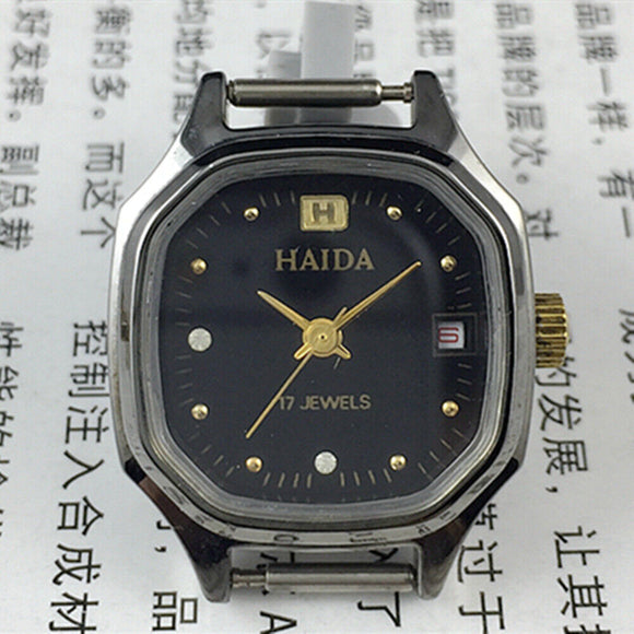 Manual Mechanical Lady Watch Imitation Diamond 17 Jews Octagonal Shape Case
