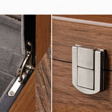 Walnut Wood Watch Box Organizer Case 5 Slots Double Layers Storage Box Display