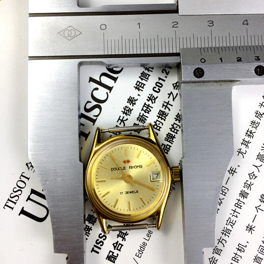 Beijing Double Rhomb Single Calendar Manual Mechanical Lady Watch Black Date